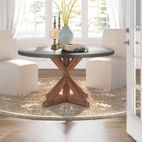Steelside™ Martina 54" Stainless Steel Pedestal Dining Table