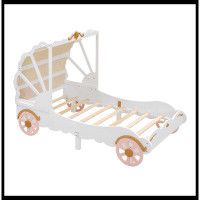 Red Barrel Studio Princess Carriage Bed With Canopy