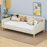 Cosmic Twin Size Upholstered Daybed with 4 Support Legs