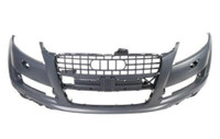Bumper Front Audi Q7 2010-2015 Primed With Sensor/Washer Without S-Line , AU1000179
