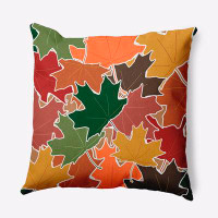 Red Barrel Studio Leaf Pile Indoor/Outdoor Throw Pillow