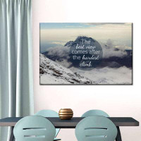 Trinx The Best View Quote Canvas Print