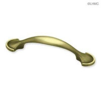 D. Lawless Hardware (12-Pack) 3" Half Round Foot Pull Tumbled Antique Brass
