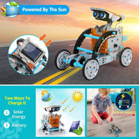 Lucky Doug® 12-In-1 Solar Powered Robot Kit - Educational Toy