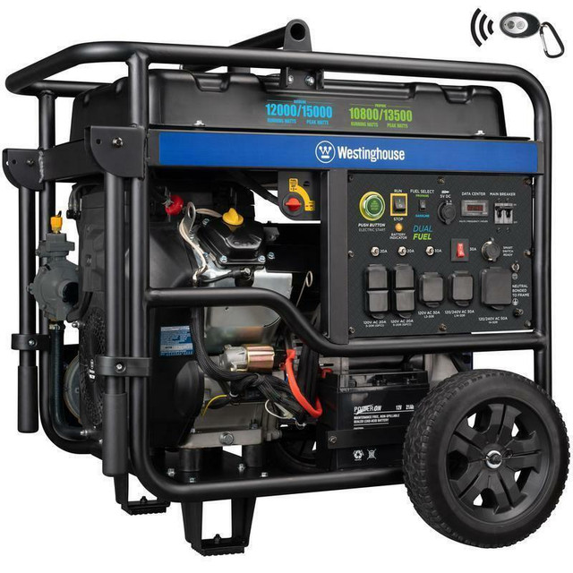 12000DFc Dual Fuel Generator - Runs Up To 11 Hours! in Power Tools