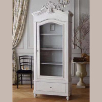 One Allium Way French White Made Old Carved Porcelain Cabinet Princess Children's Locker Cabinet Small Apartment Type Am