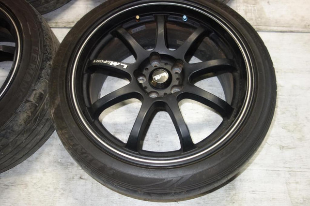 JDM LM Sport Wheels Rims Tires 5x120 18x8.5 +45 Offset in Tires & Rims - Image 3