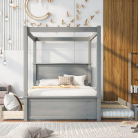 Harriet Bee Thermalito Full / Double Storage Canopy Bed