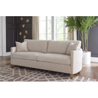 Mercer41 Baber 91" Chenille Square Arm Sofa with Reversible Cushions