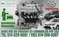 Moteur 2ZR-FE 1.8 Toyota Corolla Matrix Pontiac VIBE 2009 2010 2011 2012 2013 2014 engine 09 10 11 12 13 14 JDM Motor