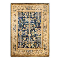 Isabelline Samerra One-of-a-Kind Hand-Knotted Navy Area Rug 8'8" x 11'10"