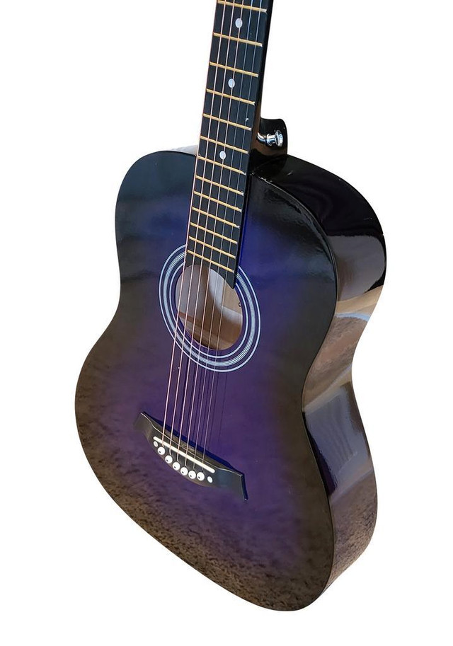 SPS394 36.5-inch Beginner and Kids Acoustic Guitar - Vibrant Purple in Guitars - Image 3