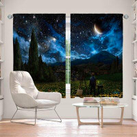 East Urban Home Lined Window Curtains 2-Panel Set For Window Size 40" X 82" From East Urban Home By Alex Ruiz - Starry N