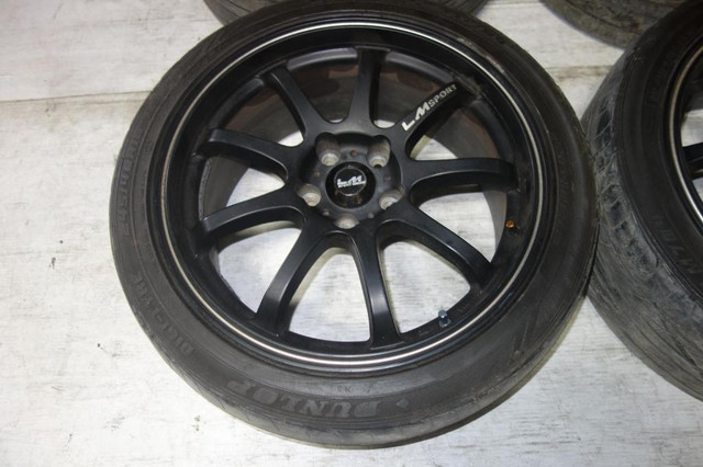 JDM LM Sport Wheels Rims Tires 5x120 18x8.5 +45 Offset in Tires & Rims - Image 4