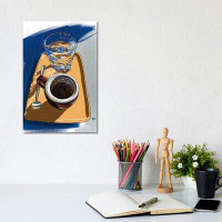 East Urban Home «Coffee Folk» par Sunflowerman - peinture sur toile tendue