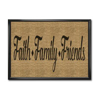 Made in Canada - East Urban Home 'Faith Family Friends' - Picture Frame Print on Canvas