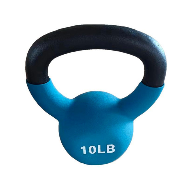 NEW (2) VINYL COATED CAST IRON KETTLEBELL WEIGHT SET in Other in Winnipeg - Image 2