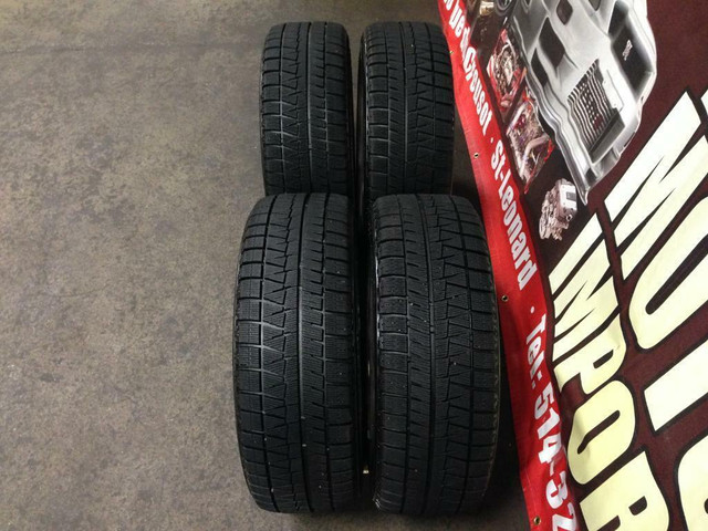 DC5 SILVER WHEELS MAGS WITH BRIDGESTONE WINTER TIRES 17 INCH in Other Parts & Accessories in City of Montréal - Image 3