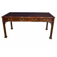 Leighton Hall Furniture Chippendale Manufactured Wood and Solid Wood Desk