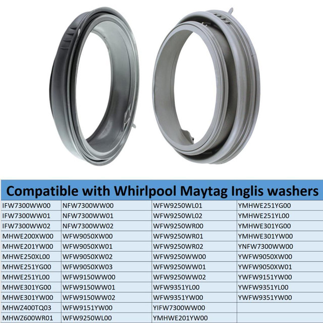 W10381562 Door Boot Gasket Bellow WPW10381562 W10290499 in Washers & Dryers - Image 4