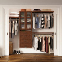John Louis Home John Louis Home Deluxe 96" W Closet System with 4 Drawers and Door-Walk-In Set