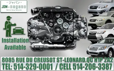 Subaru Impreza, Outback, Forester, Crosstrek BRZ Engine 2012 2013 2014 2015 2016 Moteur Subaru FB20 et FB25 Motor