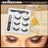 KATIOUCHA® Magnetic Eyeliner, 3D Magnetic  Eyelashes Extensions  - NO GLUE TECHNOLOGY false lashes fake eye lashes