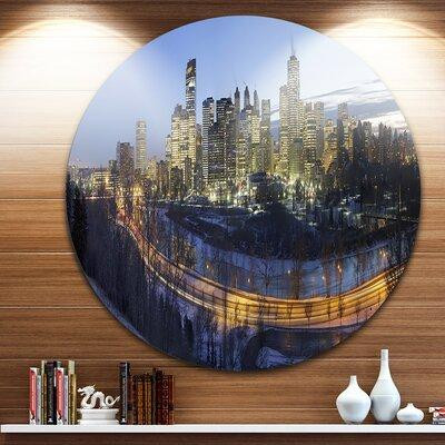 Design Art 'Downtown Calgary' Photographic Print on Metal in Arts & Collectibles