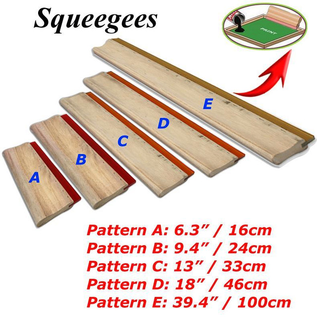 Screen Printing Squeegee Wooden Water Scraper 65 Durometer 4 inches Wide   007343 007345 007347 007350 007359 in Other Business & Industrial in Toronto (GTA)