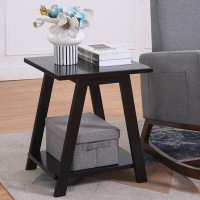 Ebern Designs Jaymier Square End Table, White