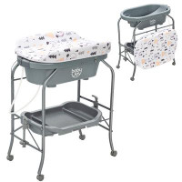 Costway Changing Table with Pad and Basket