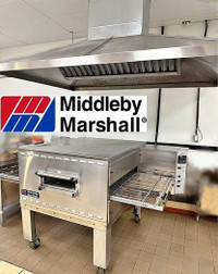 Middleby Marshall electric converyor pizza oven - like new - c/w vent hood -SEE VIDEO ON OUR WEBSITE