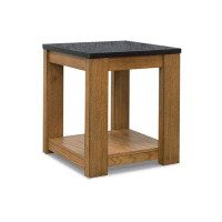 Millwood Pines Quentina Light Brown/Black End Table