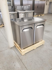Undercounter Double Door Refrigerated Prep Table- Sizes Available
