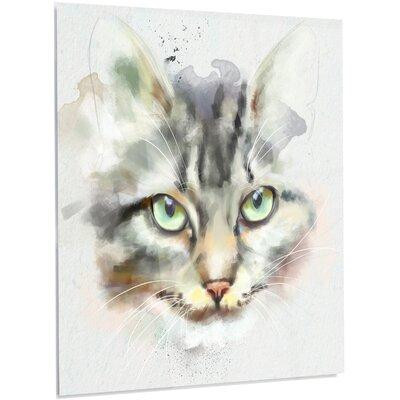 Made in Canada - Design Art 'Cute Kitten Watercolor' Painting on Metal in Painting & Paint Supplies