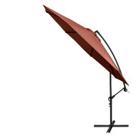 Arlmont & Co. 116.5'' x 98.5'' Round Cantilever Umbrella