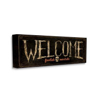 Stupell Industries Stupell Industries Welcome Foolish Mortals Phrase Canvas Wall Art By Stephanie Workman Marrott