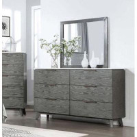 Millwood Pines Catarino 6-drawer Dresser With Mirror