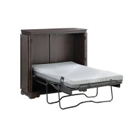 Wildon Home® Caliann Cabinet Murphy Bed with Sealy Gel Memory Foam Mattress
