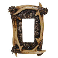 Paseo Road by HiEnd Accents Antler 1-Gang Rocker Wall Plate