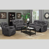 Manual Recliner Sofa in Grey Color on Clearance !!