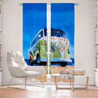 East Urban Home Lined Window Curtains 2-panel Set for Window Size by Markus - California Dreaming