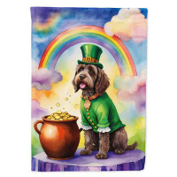 Caroline's Treasures Wirehaired Pointing Griffon St Patrick's Day House Flag
