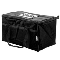 Black Insulated Nylon Food Delivery Bag / Pan Carrier *RESTAURANT EQUIPMENT PARTS SMALLWARES HOODS AND MORE*