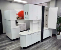 Custom Dental/Medical Cabinetry- Clad in Corian Solid Surface