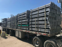 Used pallet racking in inventory available same day  / Rayonnage palettiers en stock disponible jour mme