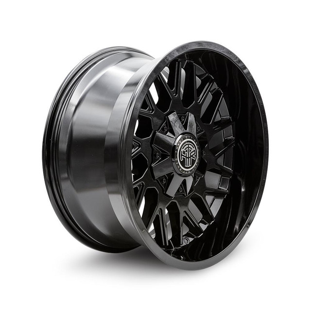 20x10 Thret Offroad Revolver 803 gloss black wheels for Ford, GMC, Chevy in Tires & Rims in Alberta - Image 4