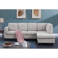 Latitude Run® Sectional Sofa With Right Facing Chaise,Suitable For Placing In The Living Room 5