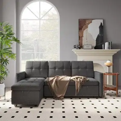 Mercer41 Carmyn 2 - Upholstered Sleeper Sofa
