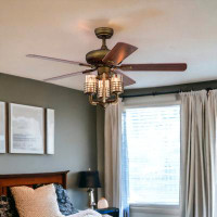 House of Hampton 52'' Ceiling Fan with Light Kit